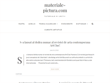 Tablet Screenshot of materiale-pictura.com